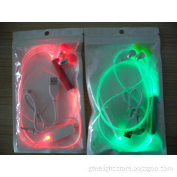 Lighting Earphone with USB